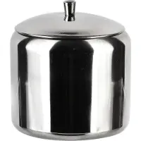 Mondex Sucrier en acier inoxydable Basic Kitchen Basic 8 x 7,3 x 7,3 cm, argenté, 1 pièce