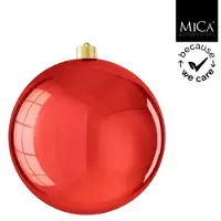 Mica Decorations Balle incassable MiCa rouge brillante - Balle de jeu 25 cm