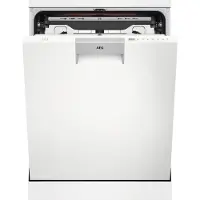 AEG Series 7000 FFB75717PW, Standing, Full size (60 cm), White, 1.6 m, Folding, 14 dining sets