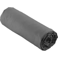 Douceur d'intérieur Drap housse - - percale - Percale de Coton 78fils - 200x160cm - anthracite