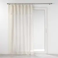 Douceur D`Interieur Voilage À Volant Et ?illets En Bois