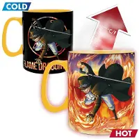 One Piece Set 2 Mugs thermo-réactifs One Piece Luffy & Sabo Boîte carton 460 ml