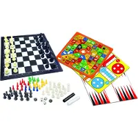 Lexibook Jeu de société magnétique 8 jeux en 1