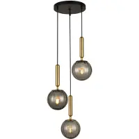 ITALUX Lustre Ravena laiton moderne PND-2324-3A BRO+SG