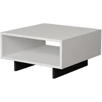Skye Decor , Hola- Hola DTE, Blanc,,Anthracite, Tables basses, 32x60x60 cm, 100% panneau de particules mélaminé