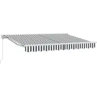 vidaXL Cadre de store anthracite et blanc 350 x 200 cm