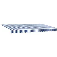 vidaXL Store rétractable bleu 350 x 200 cm Tissu
