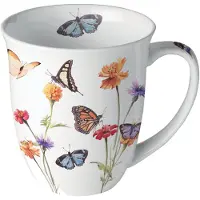 Ambiente Tasse En Porcelaine Fine Jardin Des Papillons