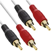 Intos 89933V câble audio 1 m 2 x RCA Blanc
