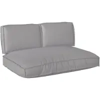 vidaXL Set de coussins de palette 3 pcs Gris 120 x 80 x 12 cm