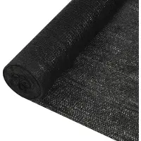 vidaXL Panneau de clôture noir 2x10 m HDPE 150 g/m