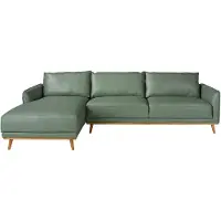 ANGEL CERDA SL Angel Cerdá Canapé-lit gauche en cuir vert 6200