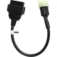 VHBW Adaptateur 6 Pin Vers Obd2 16 Pin Compatible Avec Husqvarna Svartpilen 401, Vitpilen 401, Vitpilen 71 Motos - 20 Cm