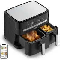 Tefal Dual Easy Fry Friteuse à air chaud à double chambre 5231 L Deep Electric Efficace