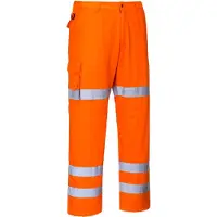 Portwest Pantalon Combat Hi-vis 3 Bandes Couleur : Orange Taille Xl -
