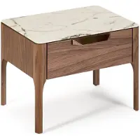 Angel Cerdá Table de chevet en noyer