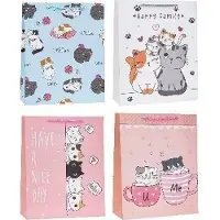 Rozette Dekotasche Katzen 18x24x8cm mix ROSETT (1x)