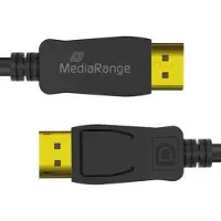 MediaRange Câble DisplayPort, ver. 2.1, 40 Gbps, 2.0m, sw (2 m), Câble vidéo, Noir