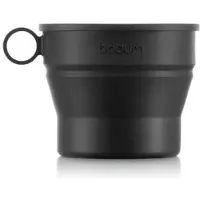Bodum - Gobelet De Voyage Rétractable Bistro Avec Couvercle 300 Ml - Noir