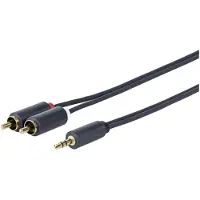 VivoLink PROMJRCA30 câble audio 30 m 3,5mm 2 x RCA Noir