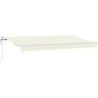 vidaXL Store rétractable Crème 350 x 200 cm Tissu