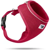 Curli Basic Collare Air-Mesh Rosso XS