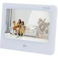Hikvision DS-KH9310-WTE1(B) Station intérieure Moniteur 7" IP (1024 x 600 pixels), Caméra réseau, Blanc