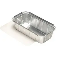Papstar 14514 boite de stockage de nourriture jetable Aluminium Argent