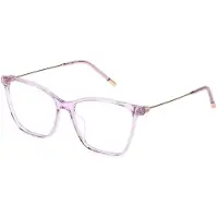 Furla Lunettes de Vue - - VFU635 - Acétate - Shiny transparent lilac - Femme 54/15/140