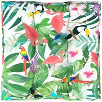 vidaXL Coussin de palette multicolore 70x70x12 cm tissu