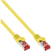 InLine 76403Y Câble patch, S/FTP (PiMf), Cat.6, 250MHz, PVC, cuivre, jaune, 3m