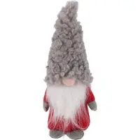 Christmas Decoration Décoration de Noël MIKOŁAJ DEKORACYJNY 22CM SZARY