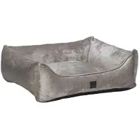 Designed By Lotte Conçu par Lotte : panier orthopédique pour chien Soft Essence gris clair, dimensions : 80 x 70 cm