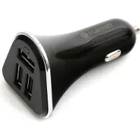 Platinet PLCR3B chargeur universel pour appareils mobiles Noir Allume-cigare Auto