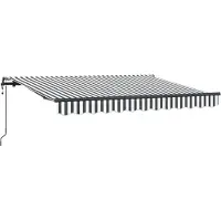 vidaXL , store enroulable anthracite, 350 x 200 cm, tissu