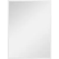 HOMCOM Miroir mural rectangulaire dim. 60L x 80H cm MDF blanc