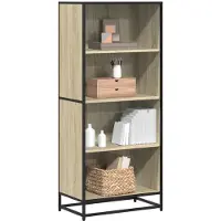 vidaXL Bibliothèque chêne sonoma 60x35x139 cm bois d'ingénierie