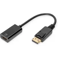 Digitus Ak-340415-002-s Displayport Hdmi Adapter 20 Cm Argenté