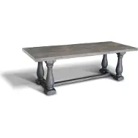 Casa Padrino Table de salle à manger de luxe en bois massif - Toutes les couleurs et tailles - Table de cuisine en bois massif à l'aspect rustique - Meubles en bois massif