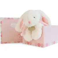 Doudou et Compagnie Lapin Bonbon Grand Modèle - Rose