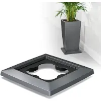 Lechuza Support à roulettes pour Cubico 30, anthracite métallisé