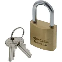 Kabi Cadenas à arceau standard « Locking Line » CISA 50 mm