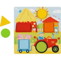 Goki Jeu de cubes de couleur Formes géométriques