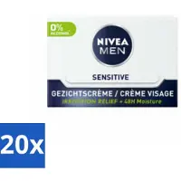 Nivea Crème de Jour Sensitive Visage MEN 50 ml - Pack avantage - 20 pièces