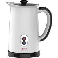 DCG ELTRONIC Mousseur à lait et réchauffeur de lait automatique WK6289 Noir, Blanc