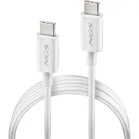 NGS Zyro60w-1white-1m Câble Usb-c vers Usb-c One Size