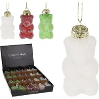 Merkloos Pendentifs oursons en gomme 7 cm, présentoir de 24 pièces