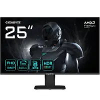 Gigabyte GS25F2A Écran Gaming 25" FHD - 1920 x 1080, 200Hz, 1ms, 300 cd/m², Display HDR 10, HDMI 2.0, DisplayPort 1.4
