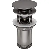 Loge Click - clack titanium - Lavabo et bidet CLICK - KLAK, métal - universel (NHC_D10U)