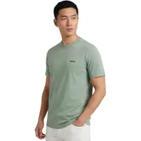 BOSS pour homme. 50506373 T-shirt à logo contrasté vert (L), Casuel, Coton, Manche courte
